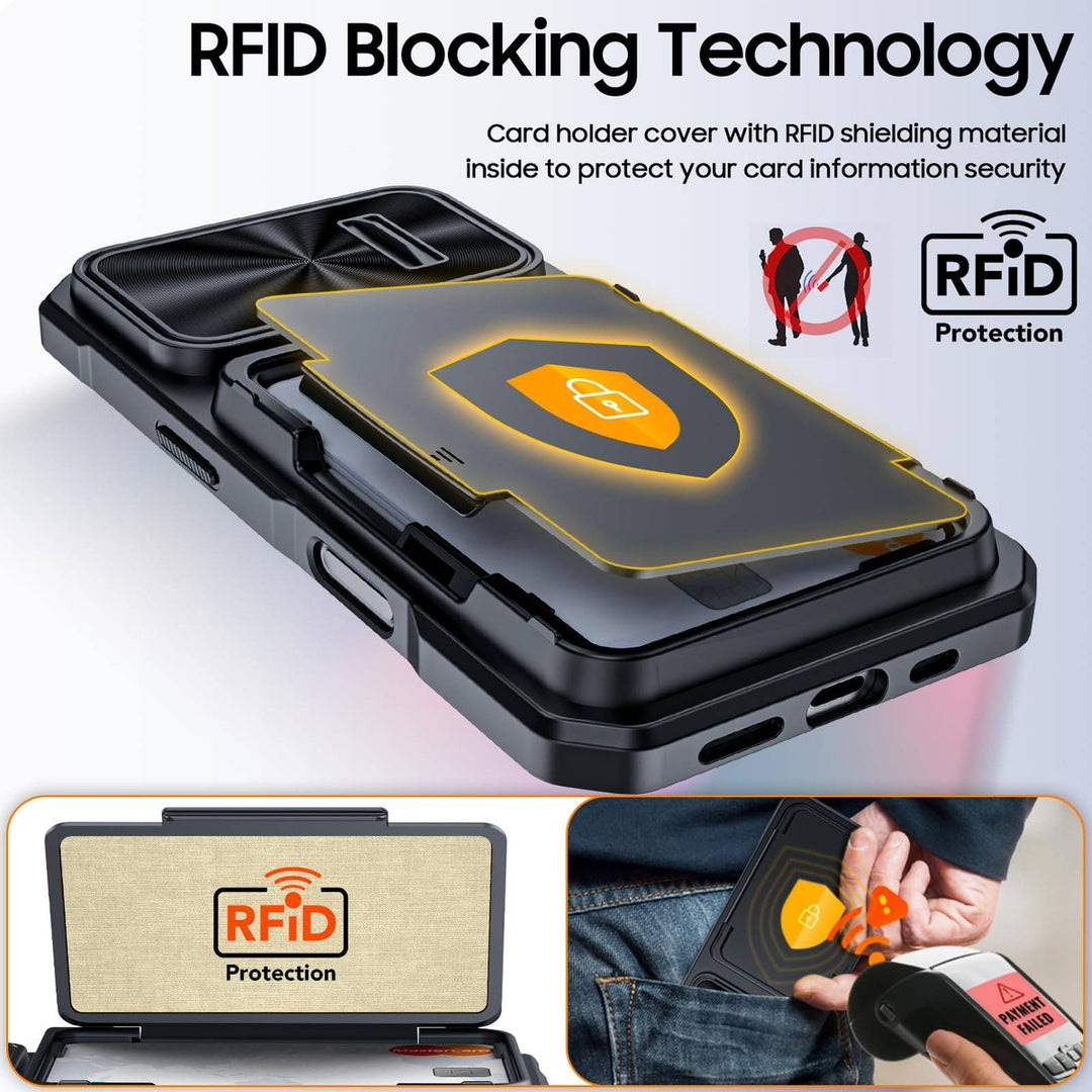 Titanium Shield Wallet for iPhone 16 - DOKUTRONIX