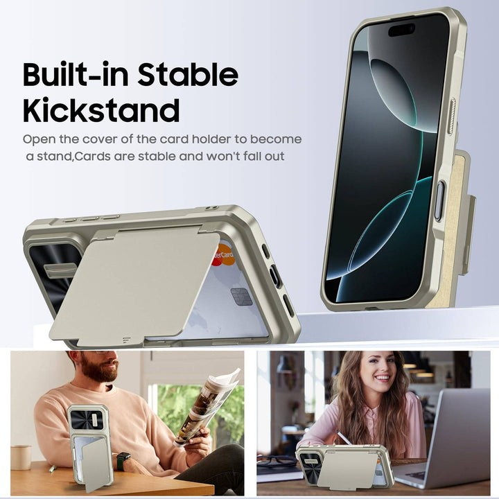 Titanium Shield Wallet for iPhone 16 - DOKUTRONIX