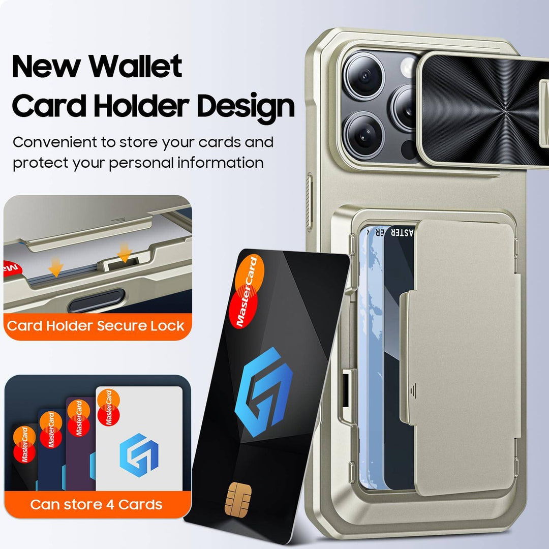 Titanium Shield Wallet for iPhone 16 - DOKUTRONIX