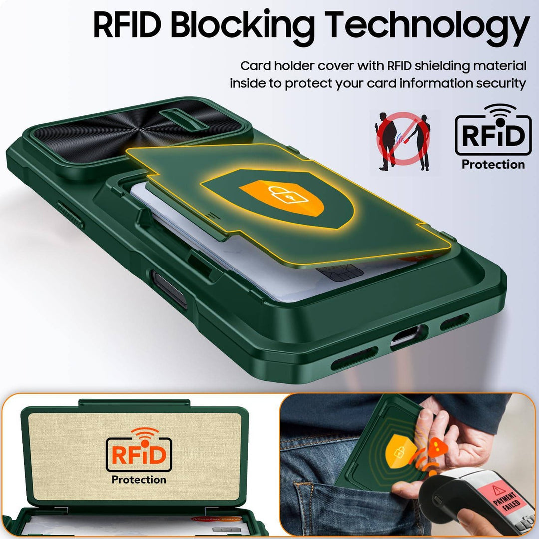 Titanium Shield Wallet for iPhone 16 - DOKUTRONIX