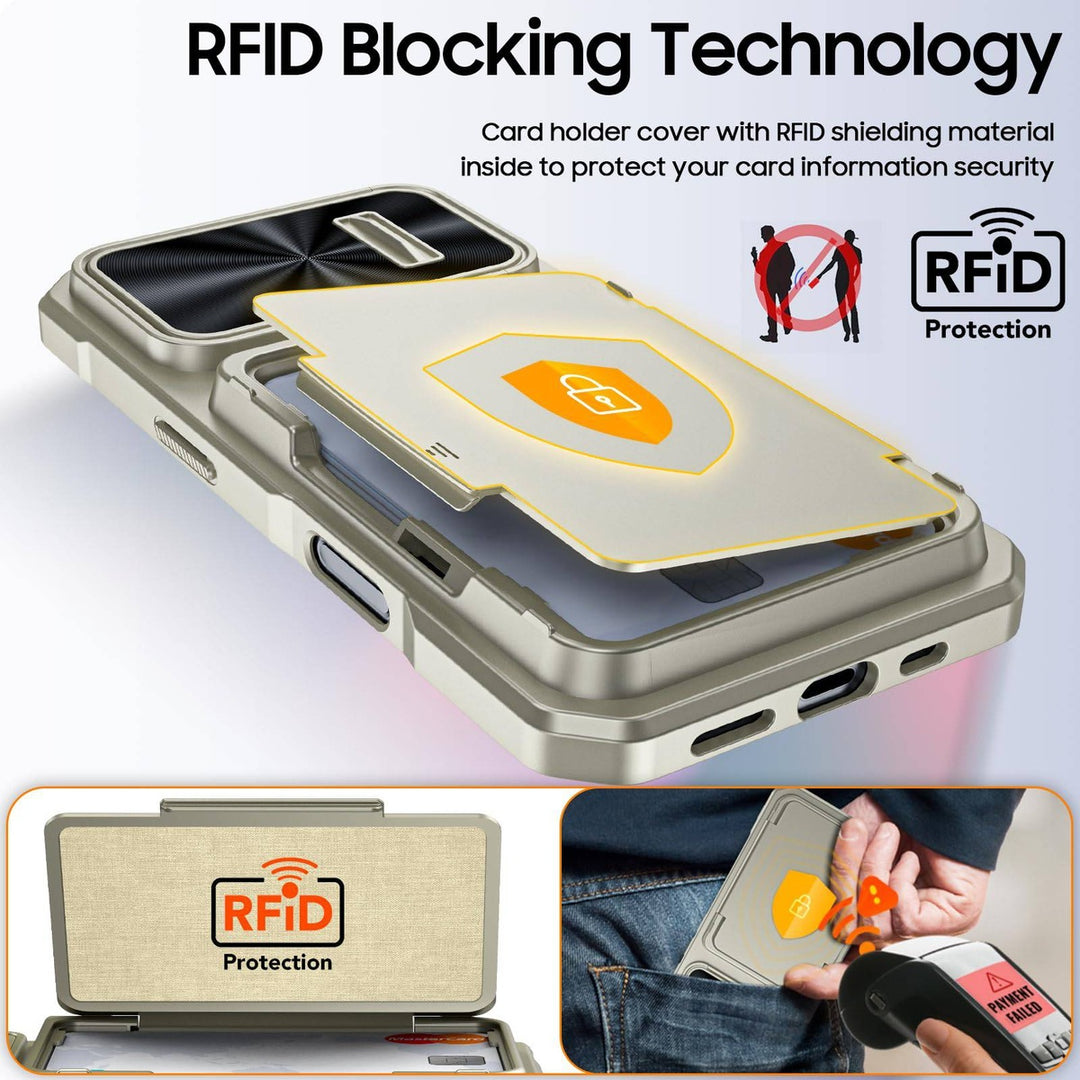 Titanium Shield Wallet for iPhone 16 - DOKUTRONIX