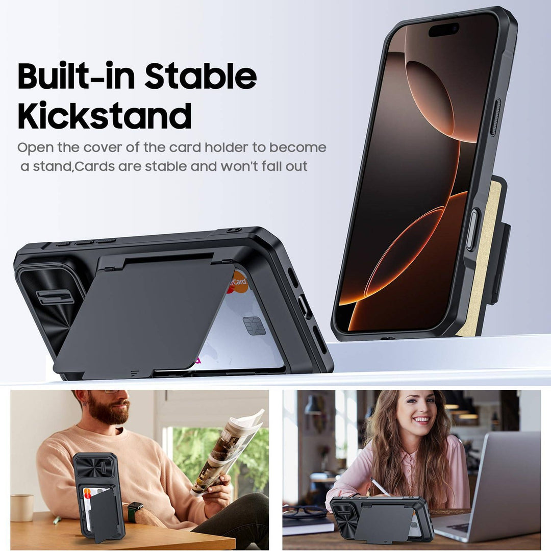 Titanium Shield Wallet for iPhone 16 - DOKUTRONIX