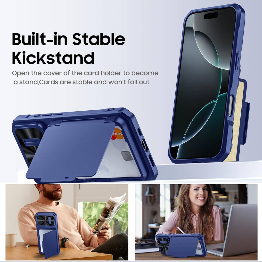 Titanium Shield Wallet for iPhone 16 - DOKUTRONIX