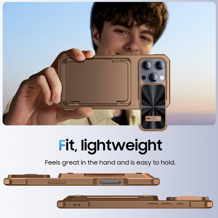 Titanium Shield Wallet for iPhone 16 - DOKUTRONIX