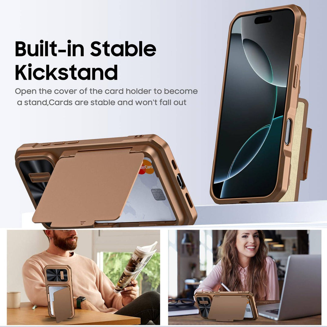 Titanium Shield Wallet for iPhone 16 - DOKUTRONIX