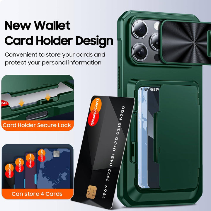 Titanium Shield Wallet for iPhone 16 - DOKUTRONIX