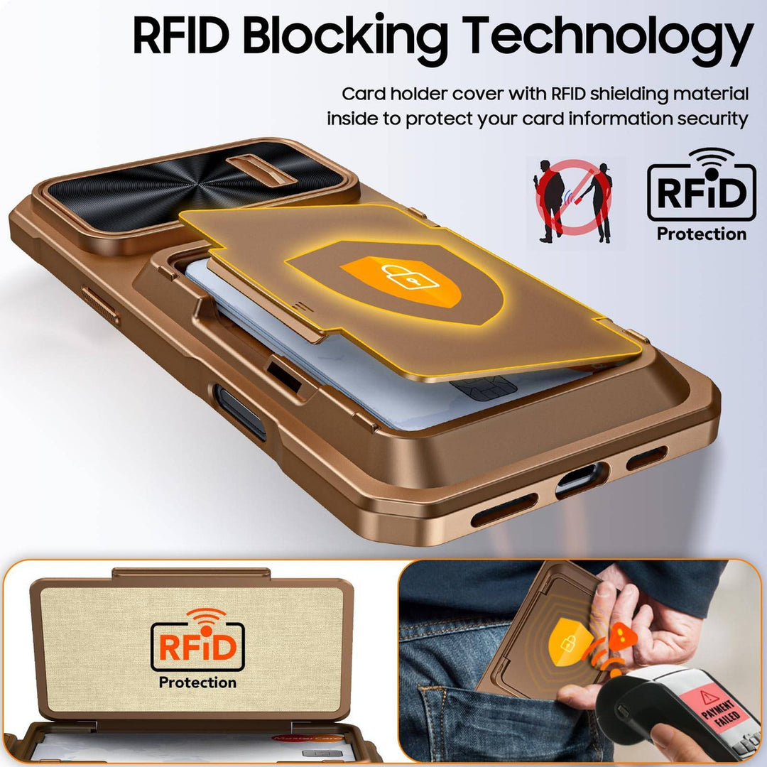 Titanium Shield Wallet for iPhone 16 - DOKUTRONIX