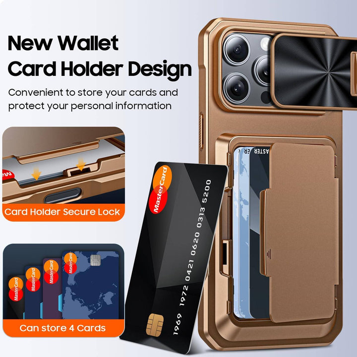 Titanium Shield Wallet for iPhone 16 - DOKUTRONIX