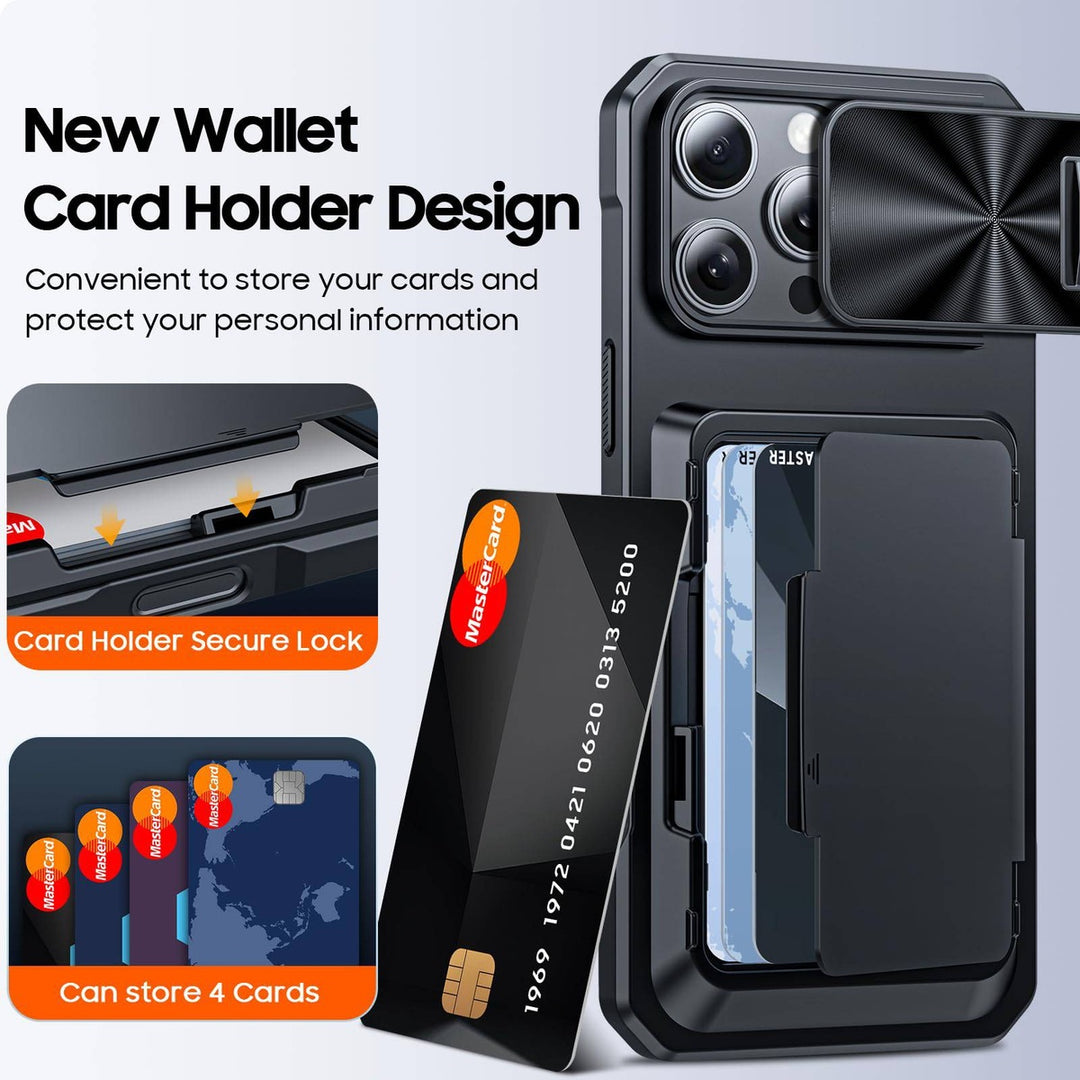 Titanium Shield Wallet for iPhone 16 - DOKUTRONIX