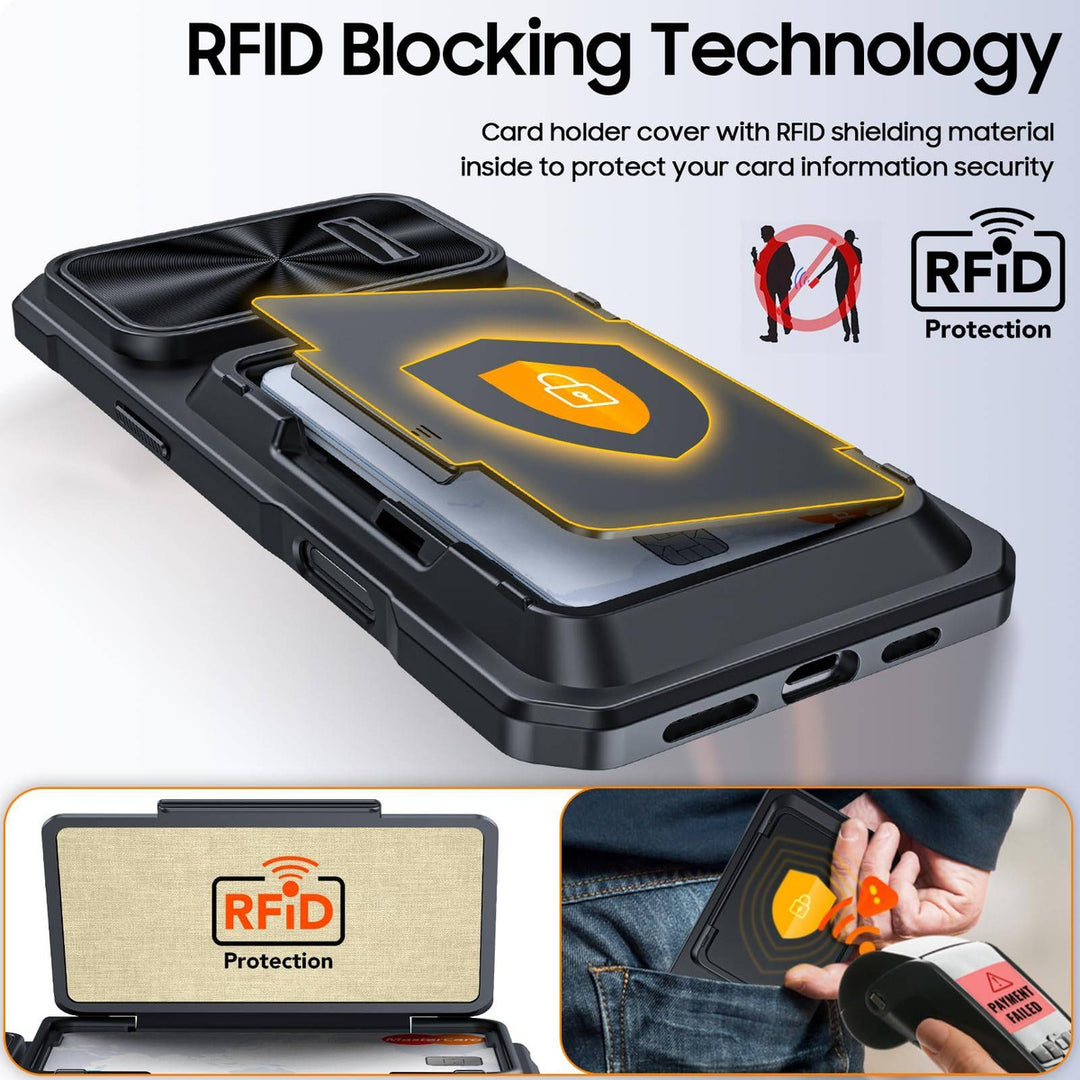 Titanium Shield Wallet for iPhone 16 - DOKUTRONIX