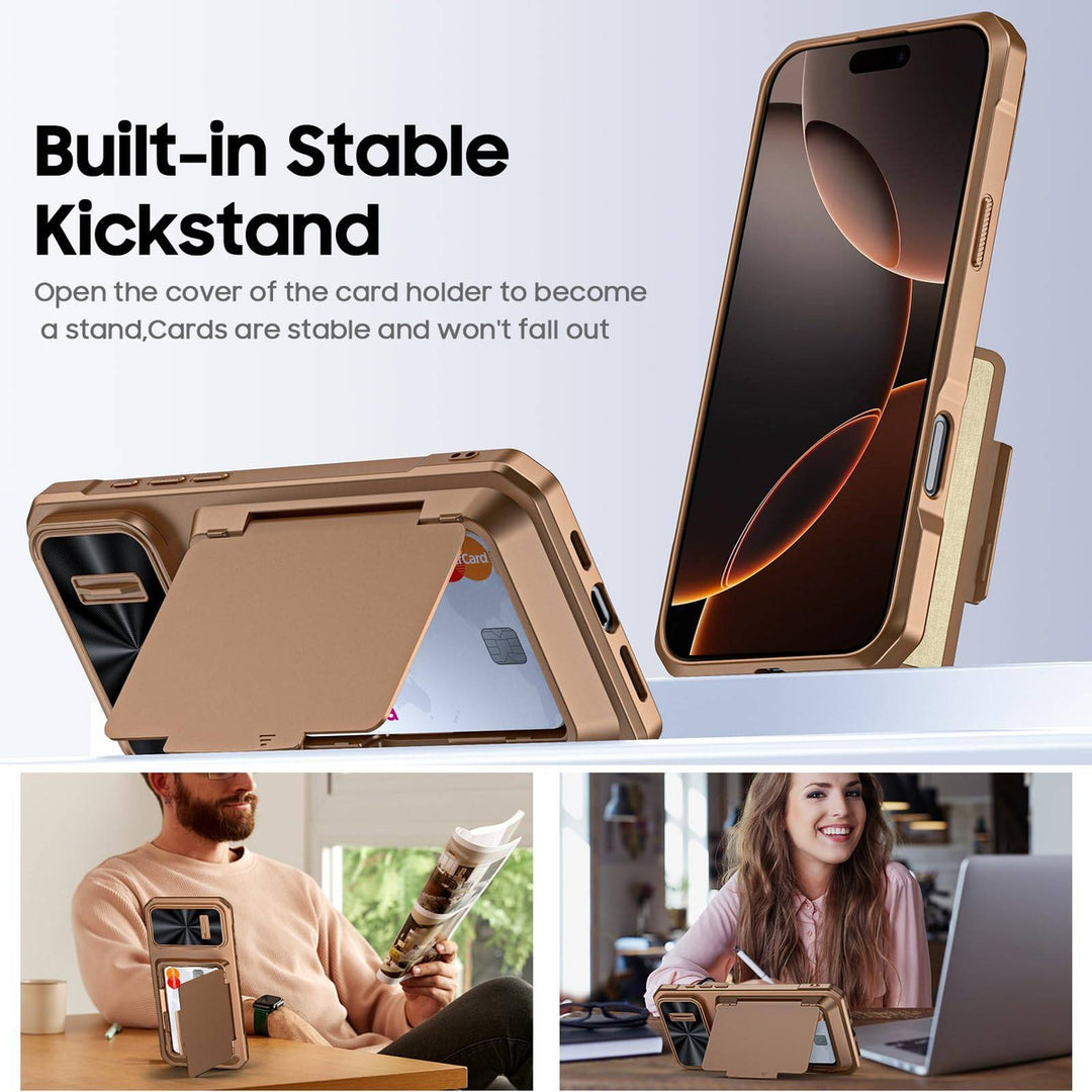 Titanium Shield Wallet for iPhone 16 - DOKUTRONIX