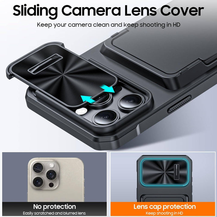 Titanium Shield Wallet for iPhone 16 - DOKUTRONIX