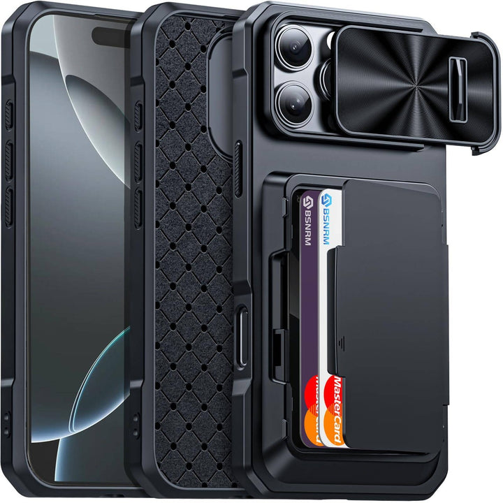 Titanium Shield Wallet for iPhone 16 - DOKUTRONIX