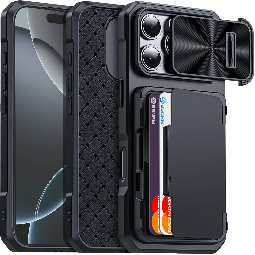 Titanium Shield Wallet for iPhone 16 - DOKUTRONIX