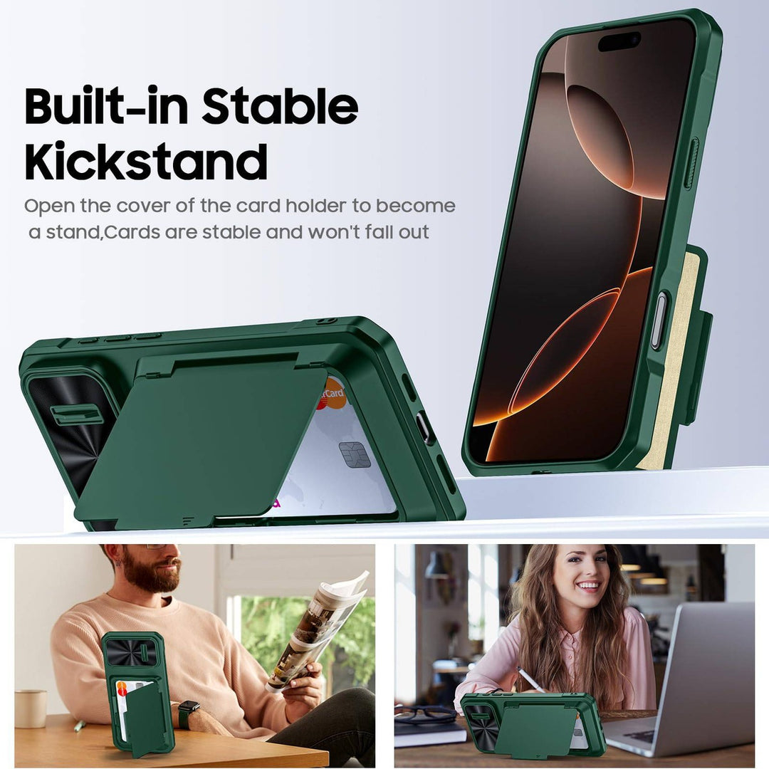 Titanium Shield Wallet for iPhone 16 - DOKUTRONIX