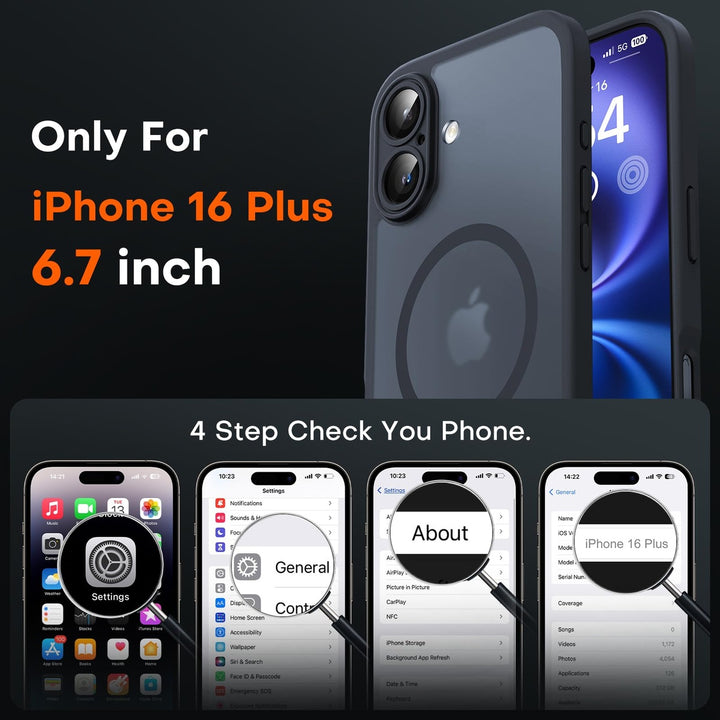 Tocal Pro 3-in-1 MagSafe Case for iPhone 16 Black - DOKUTRONIX