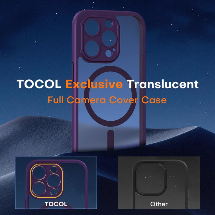 Tocal Pro 3-in-1 MagSafe Case for iPhone 16 Black - DOKUTRONIX