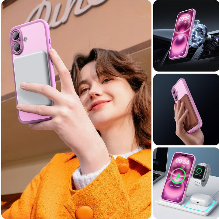 Tocal Pro 3-in-1 MagSafe Case for iPhone 16 Black - DOKUTRONIX