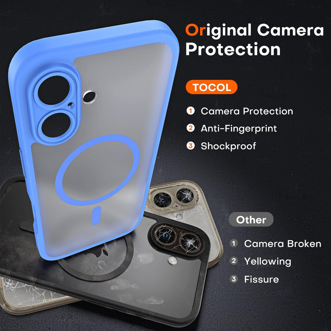 Tocal Pro 3-in-1 MagSafe Case for iPhone 16 Black - DOKUTRONIX