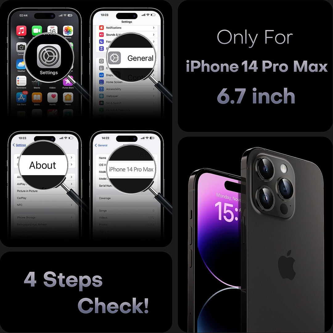 Tocal Pro 3-in-1 MagSafe Case for iPhone 16 Black - DOKUTRONIX