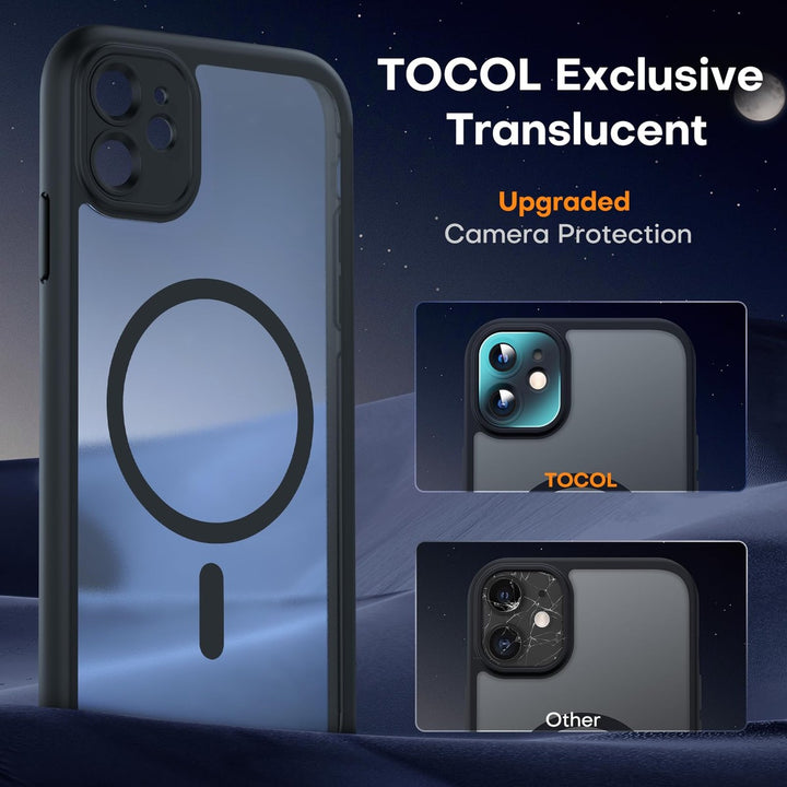 Tocal Pro 3-in-1 MagSafe Case for iPhone 16 Black - DOKUTRONIX