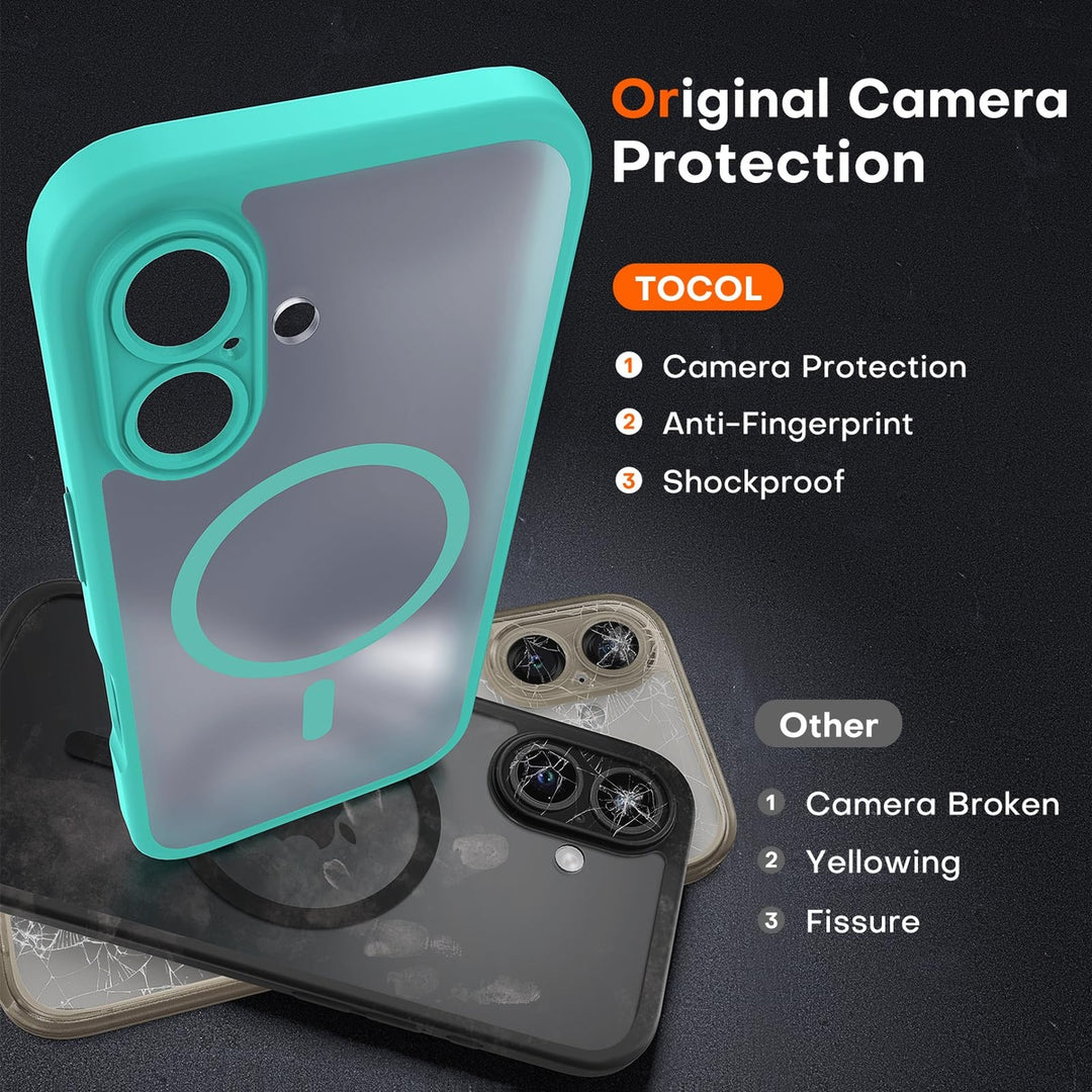 Tocal Pro 3-in-1 MagSafe Case for iPhone 16 Black - DOKUTRONIX