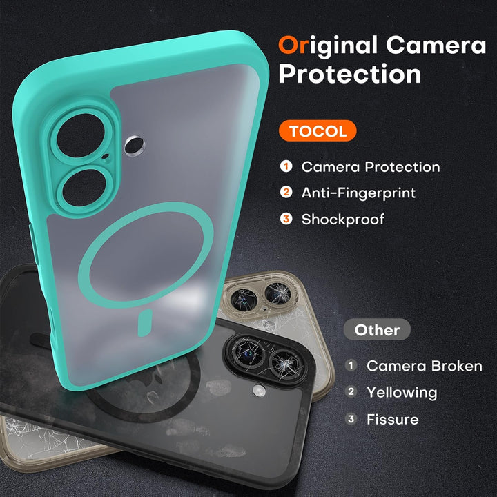 Tocal Pro 3-in-1 MagSafe Case for iPhone 16 Black - DOKUTRONIX