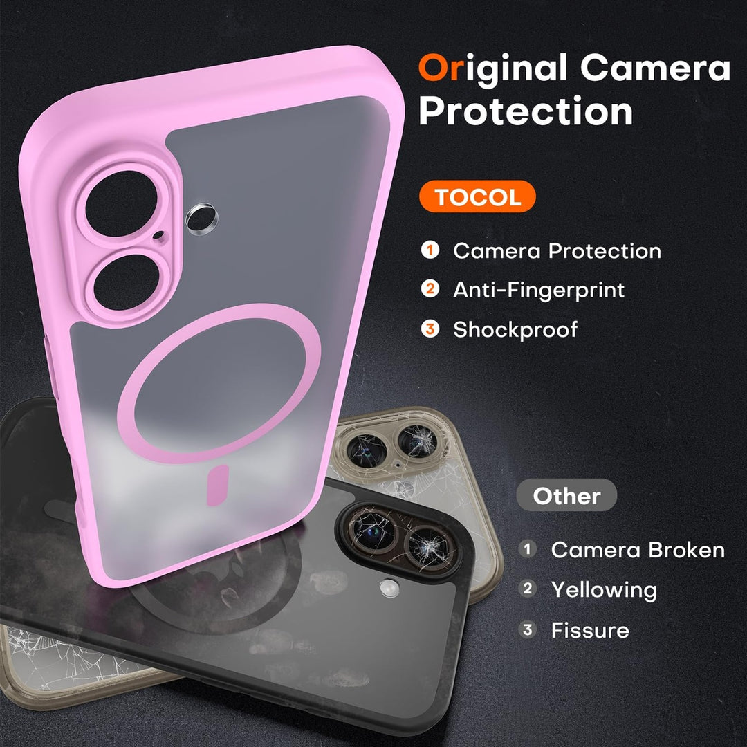 Tocal Pro 3-in-1 MagSafe Case for iPhone 16 Black - DOKUTRONIX