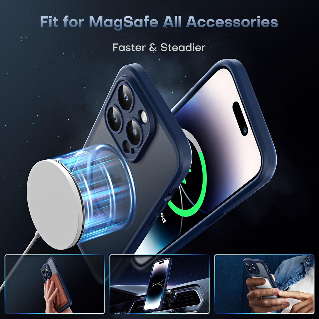 Tocal Pro 3-in-1 MagSafe Case for iPhone 16 Black - DOKUTRONIX