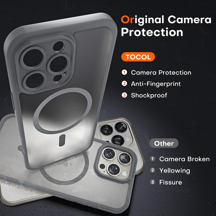 Tocal Pro 3-in-1 MagSafe Case for iPhone 16 Black - DOKUTRONIX