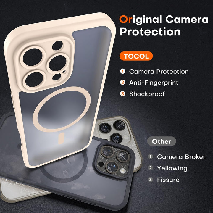 Tocal Pro 3-in-1 MagSafe Case for iPhone 16 Black - DOKUTRONIX