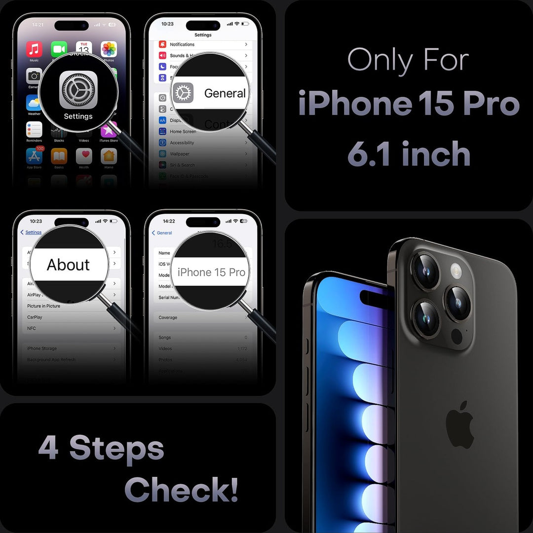 Tocal Pro 3-in-1 MagSafe Case for iPhone 16 Black - DOKUTRONIX