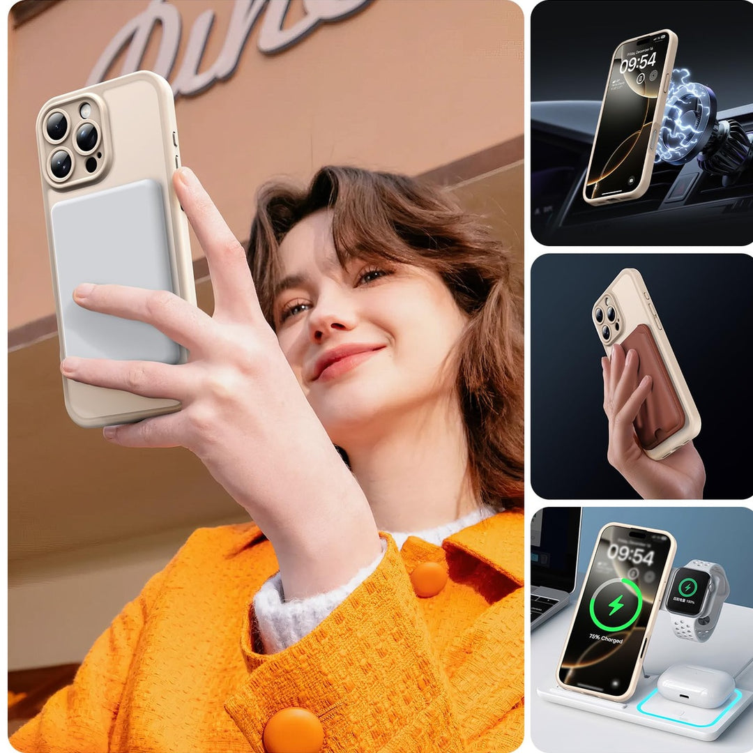 Tocal Pro 3-in-1 MagSafe Case for iPhone 16 Black - DOKUTRONIX