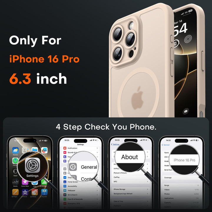 Tocal Pro 3-in-1 MagSafe Case for iPhone 16 Black - DOKUTRONIX