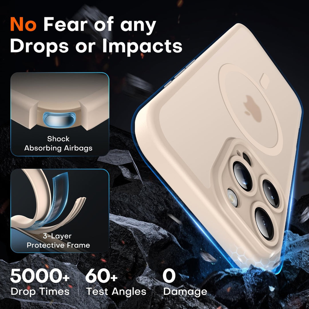 Tocal Pro 3-in-1 MagSafe Case for iPhone 16 Black - DOKUTRONIX