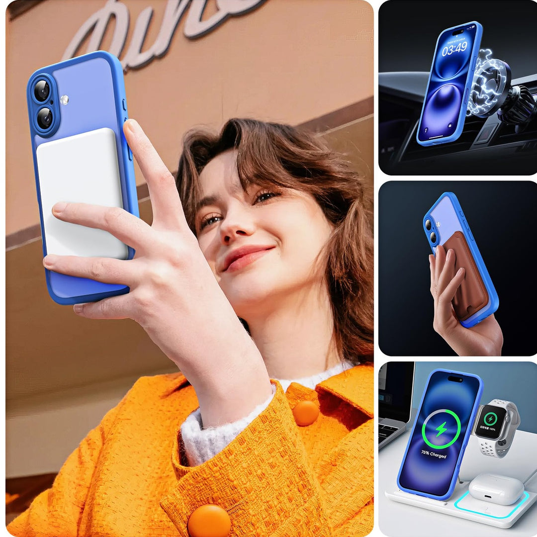 Tocal Pro 3-in-1 MagSafe Case for iPhone 16 Black - DOKUTRONIX