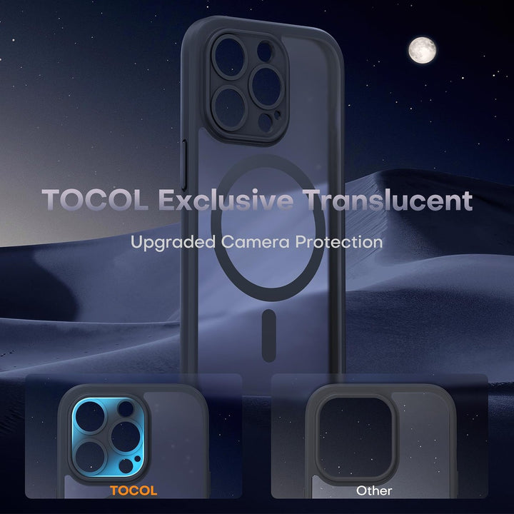 Tocal Pro 3-in-1 MagSafe Case for iPhone 16 Black - DOKUTRONIX