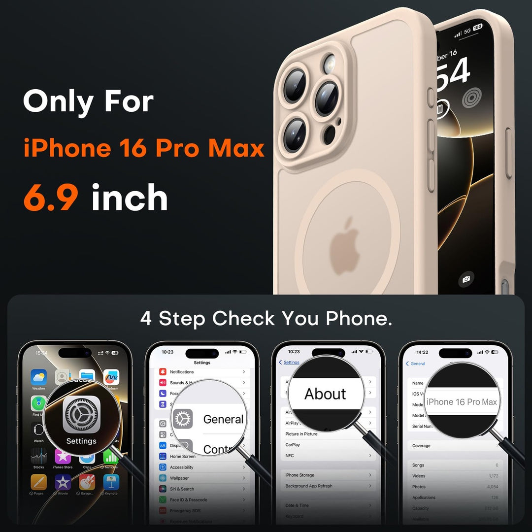 Tocal Pro 3-in-1 MagSafe Case for iPhone 16 Black - DOKUTRONIX