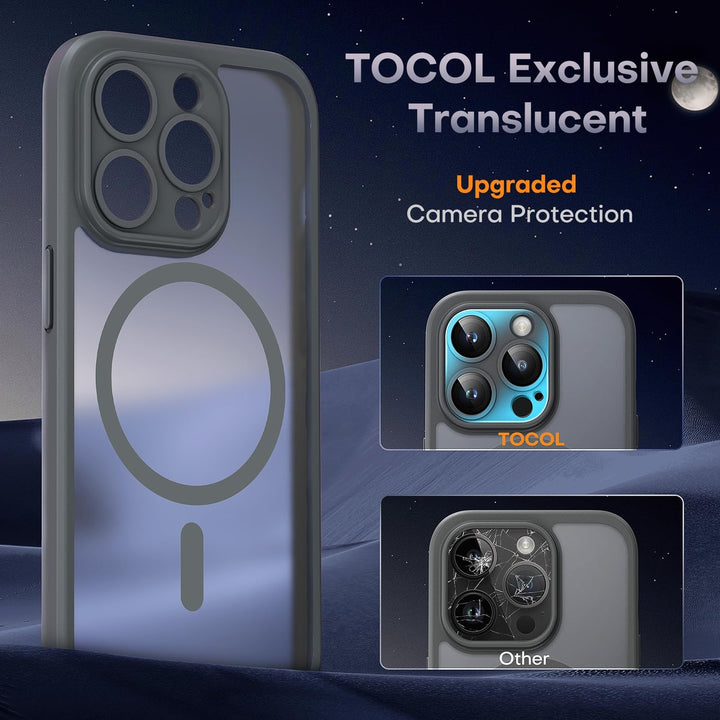 Tocal Pro 3-in-1 MagSafe Case for iPhone 16 Black - DOKUTRONIX