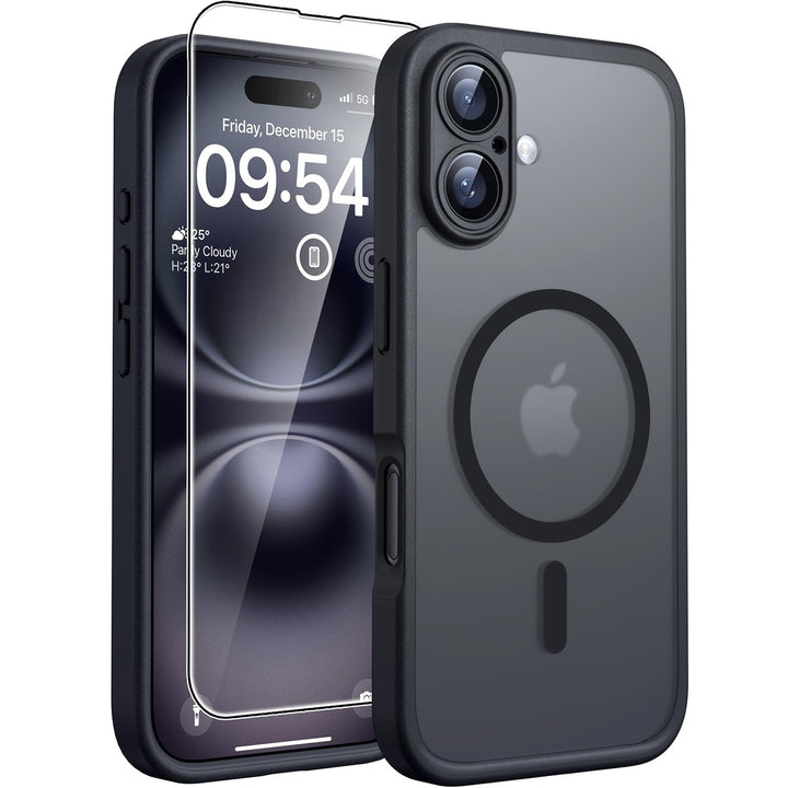 Tocal Pro 3-in-1 MagSafe Case for iPhone 16 Black - DOKUTRONIX