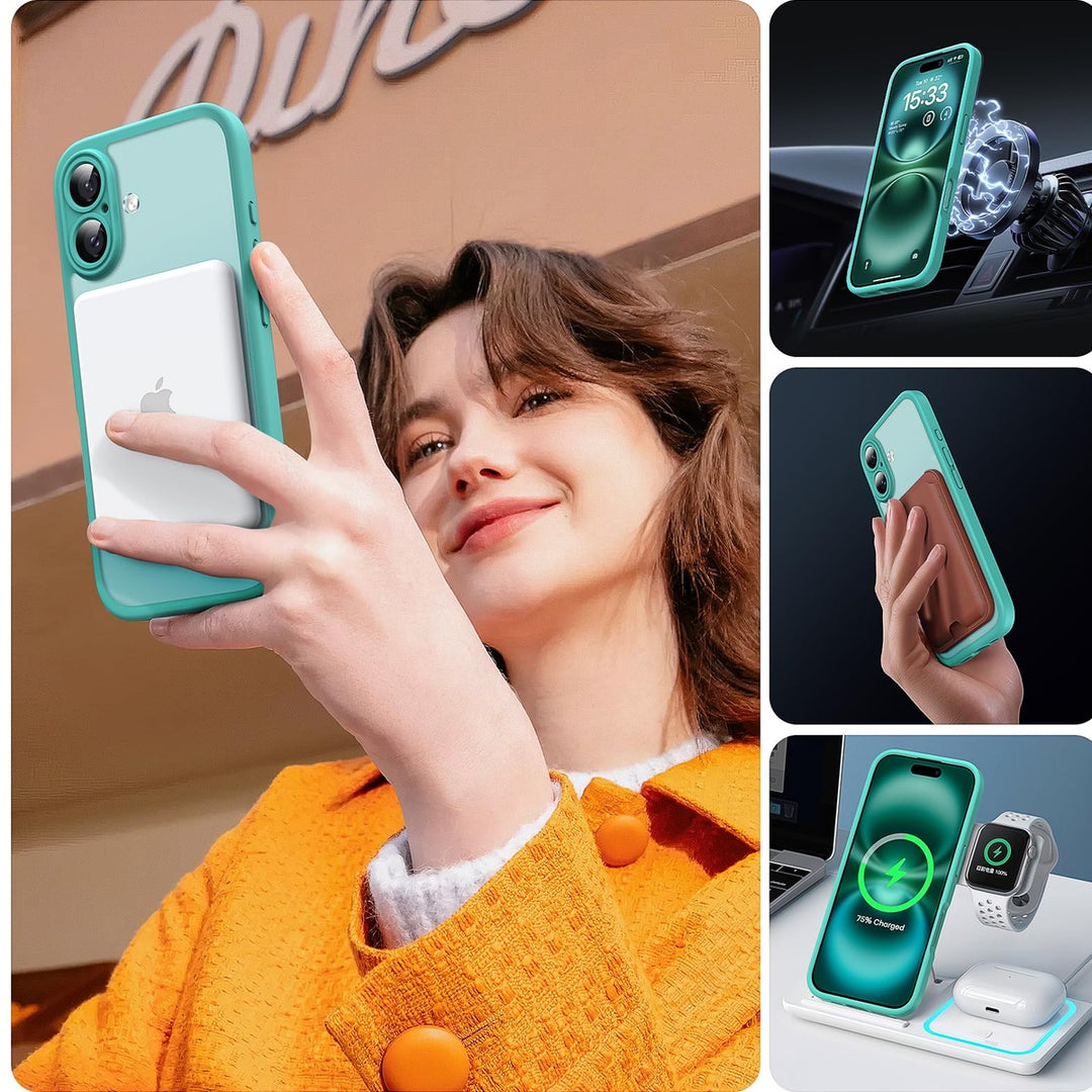 Tocal Pro 3-in-1 MagSafe Case for iPhone 16 Black - DOKUTRONIX