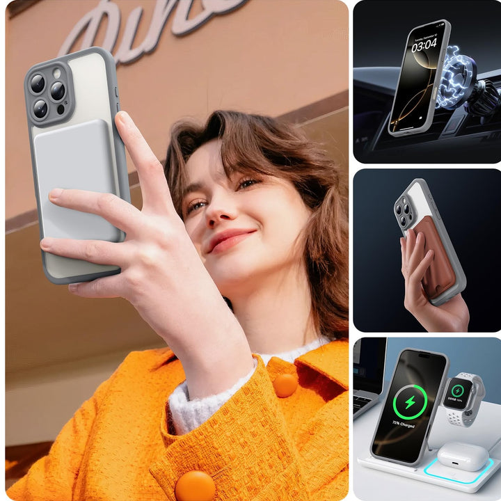 Tocal Pro 3-in-1 MagSafe Case for iPhone 16 Black - DOKUTRONIX