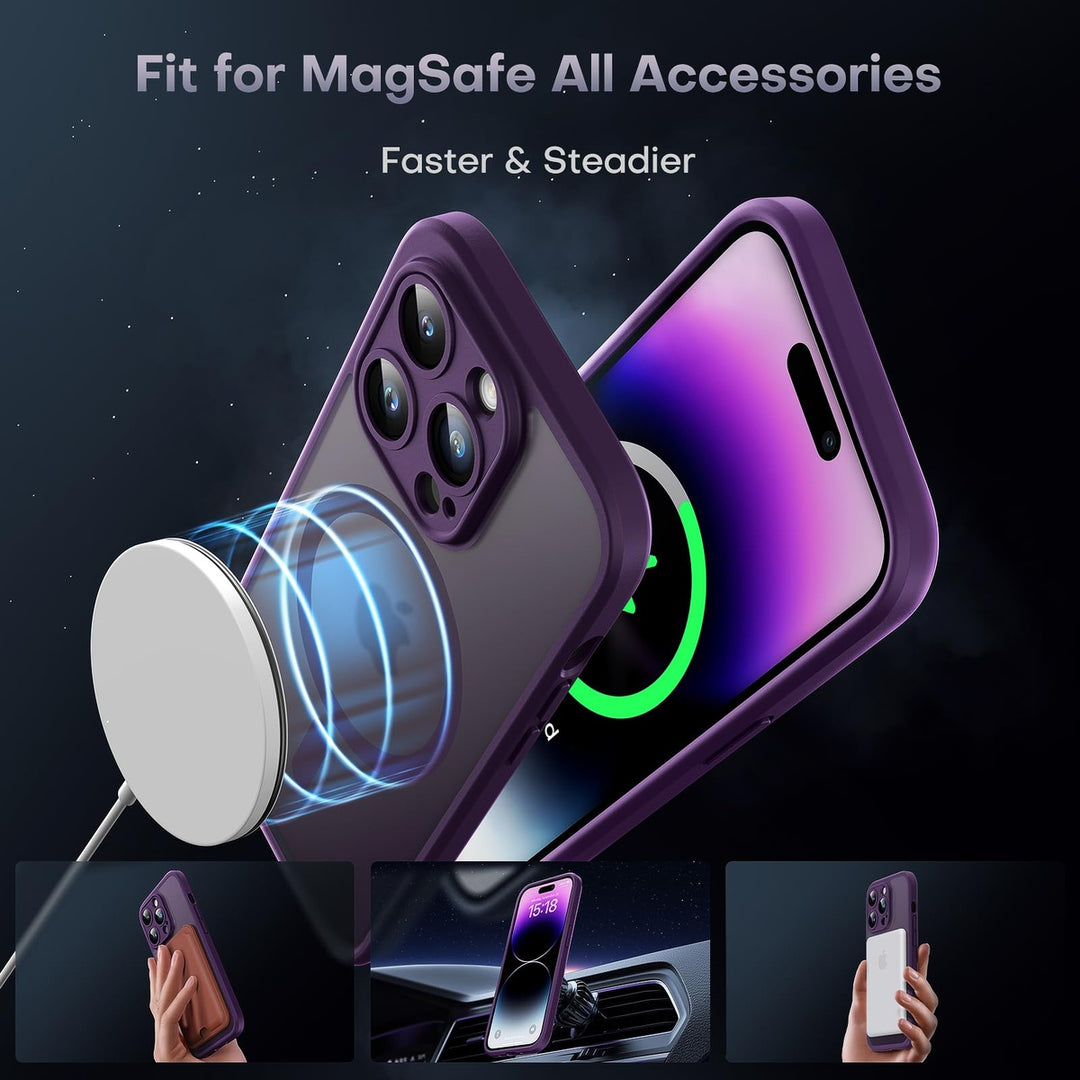 Tocal Pro 3-in-1 MagSafe Case for iPhone 16 Black - DOKUTRONIX