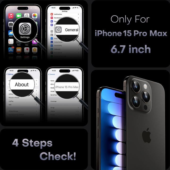 Tocal Pro 3-in-1 MagSafe Case for iPhone 16 Black - DOKUTRONIX