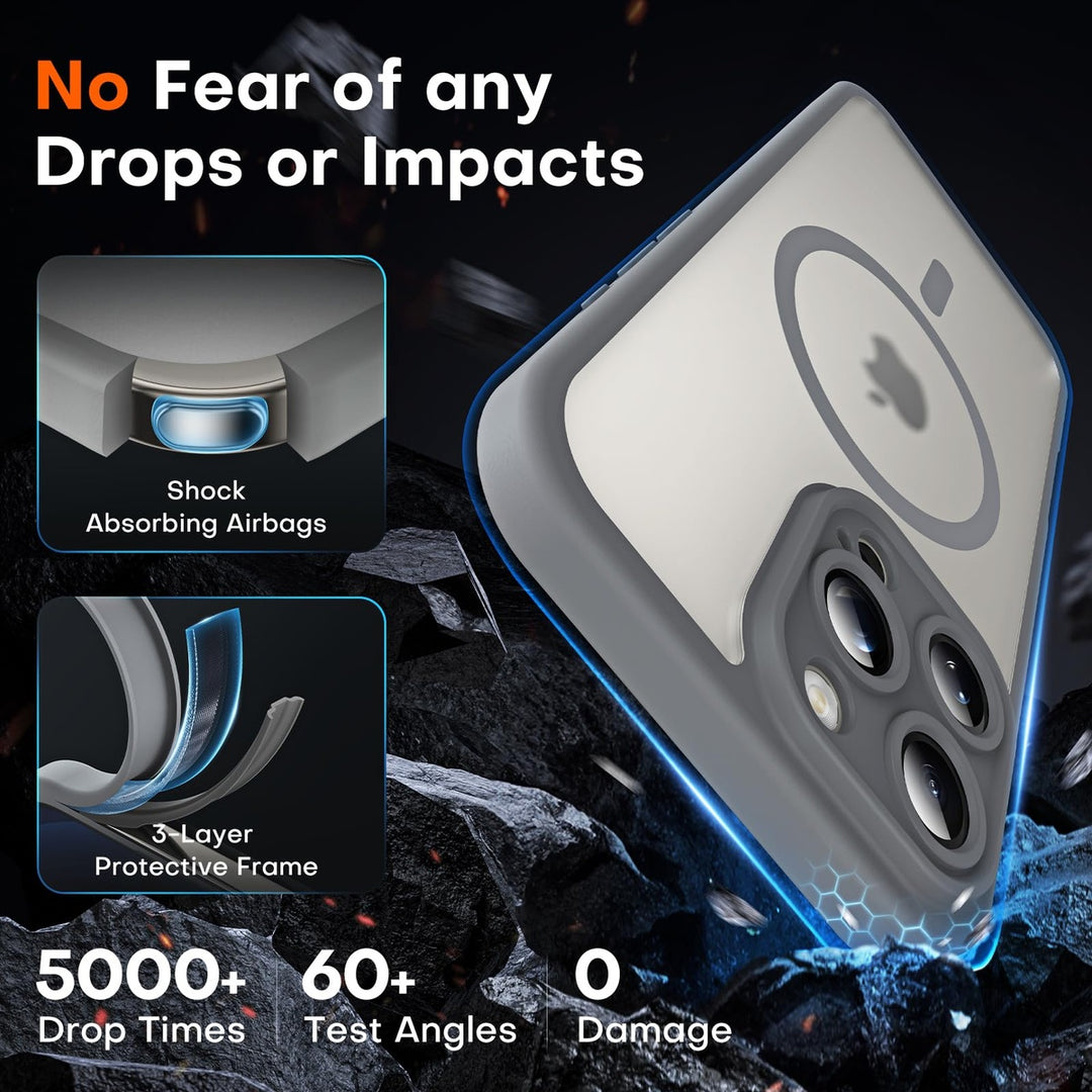 Tocal Pro 3-in-1 MagSafe Case for iPhone 16 Black - DOKUTRONIX