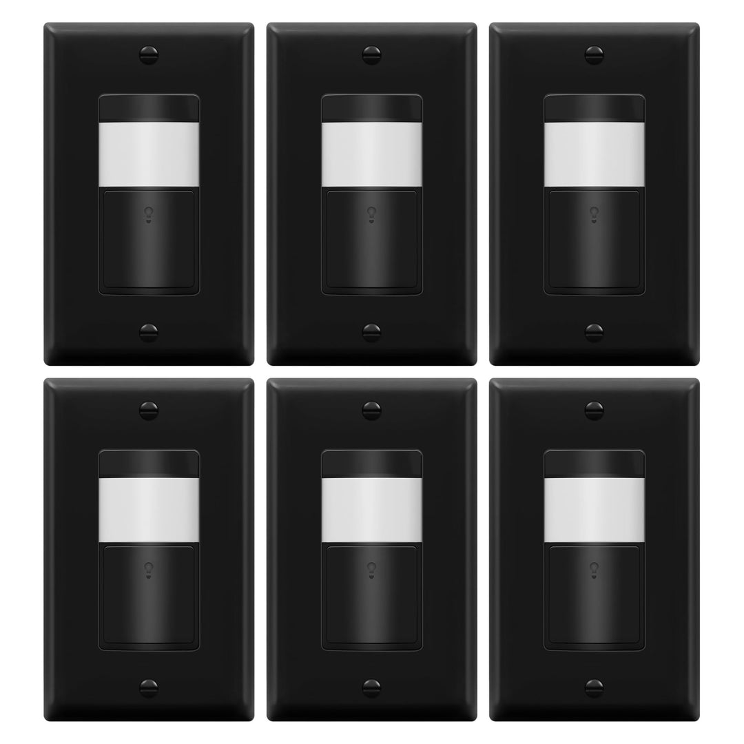 TOPGREENER PIR Motion Sensor Light Switch, Occupancy & Vacancy Motion Sensor Switch, 𝐎𝐩𝐞𝐫𝐚𝐛𝐥𝐞 𝐖𝐢𝐭𝐡𝐨𝐮𝐭 𝐆𝐫𝐨𝐮𝐧𝐝 𝐖𝐢𝐫𝐞, No Neutral Wire, Single Pole, TDOS5-HL-W-2PCS, White - DOKUTRONIX