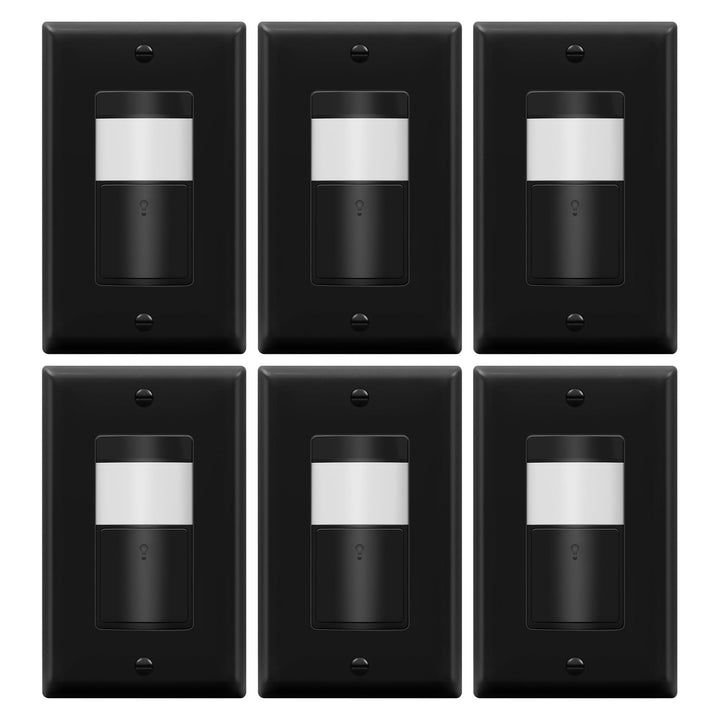 TOPGREENER PIR Motion Sensor Light Switch, Occupancy & Vacancy Motion Sensor Switch, 𝐎𝐩𝐞𝐫𝐚𝐛𝐥𝐞 𝐖𝐢𝐭𝐡𝐨𝐮𝐭 𝐆𝐫𝐨𝐮𝐧𝐝 𝐖𝐢𝐫𝐞, No Neutral Wire, Single Pole, TDOS5-HL-W-2PCS, White - DOKUTRONIX