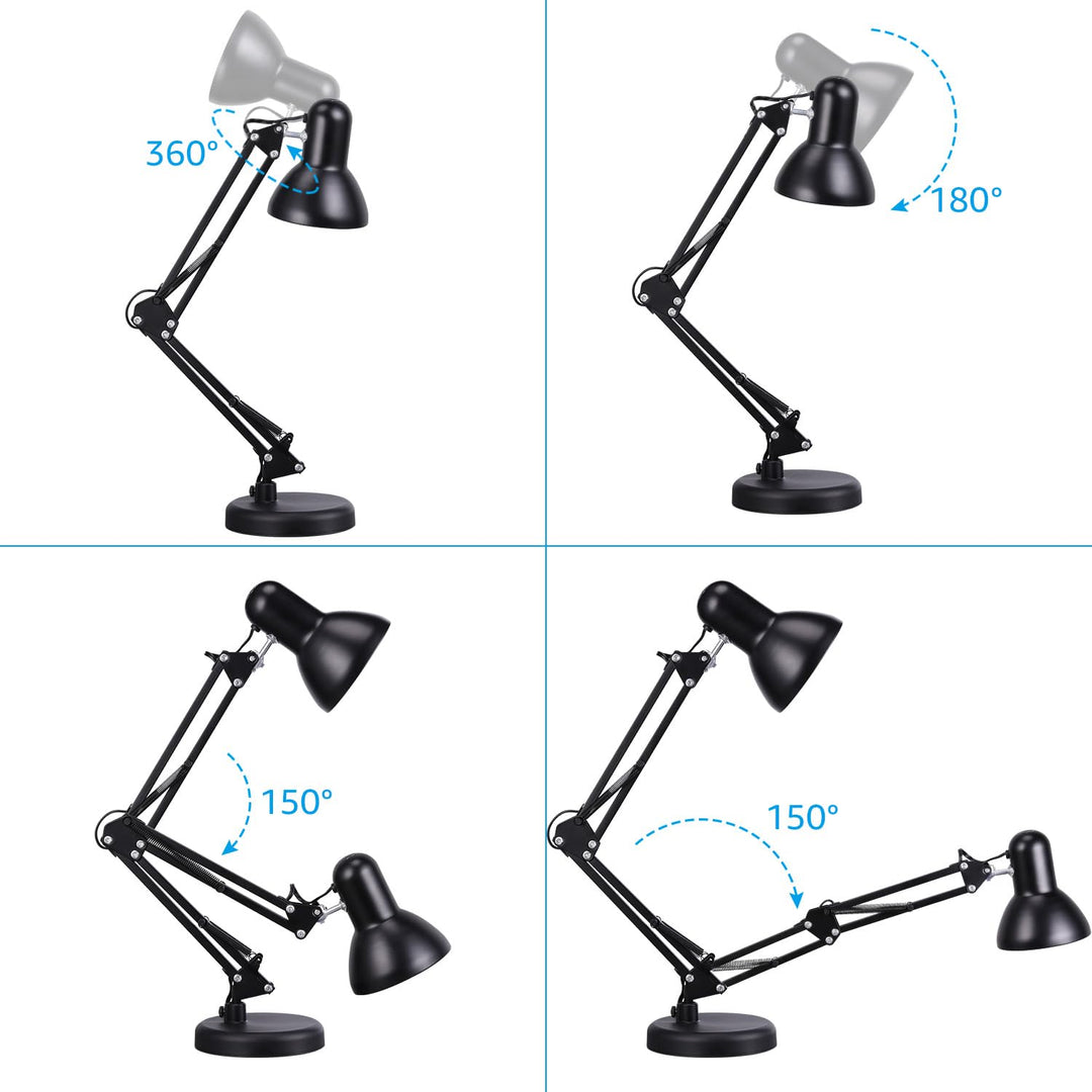 Adjustable Clamp Desk Lamp - TORCHSTAR Gooseneck - DOKUTRONIX