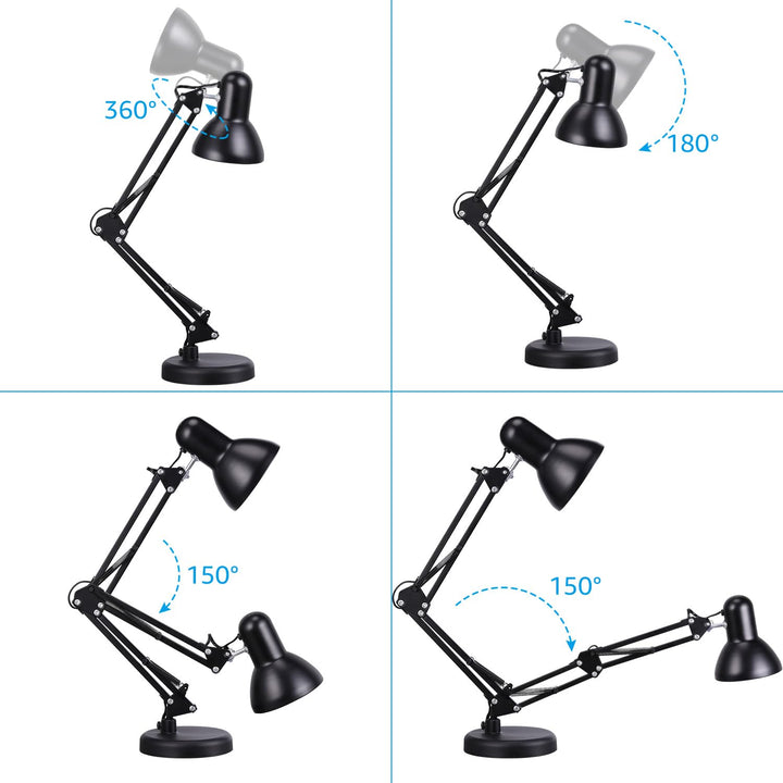 Adjustable Clamp Desk Lamp - TORCHSTAR Gooseneck - DOKUTRONIX