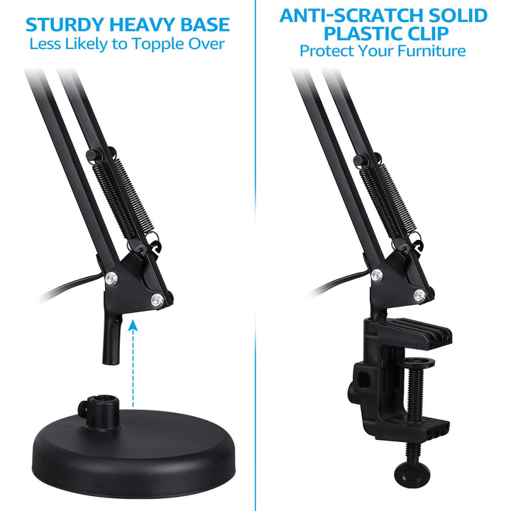 Adjustable Clamp Desk Lamp - TORCHSTAR Gooseneck - DOKUTRONIX